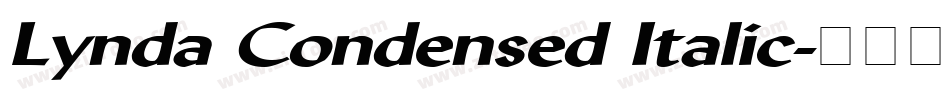 Lynda Condensed Italic字体转换